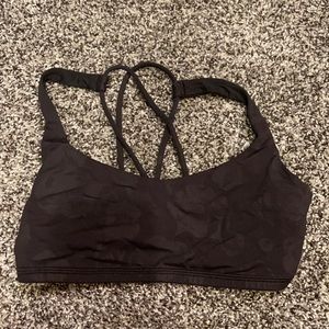 Lululemon Black Printed Free to be Sportsbra